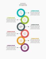 Presentation business infographic template vector