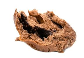 Chocolate bread isolated on white background photo