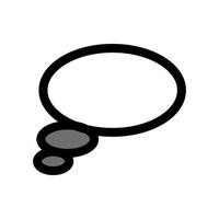 Bubble speech icon template vector