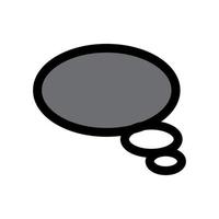 Bubble speech icon template vector