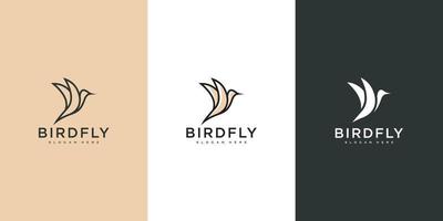 Hummingbird Logo Design Vector Template