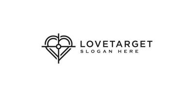 love target logo design vector template