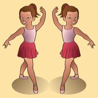 Liltte child free dance illustration vector