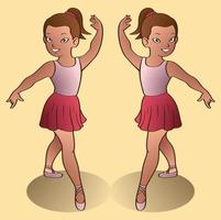 Liltte child free dance illustration vector