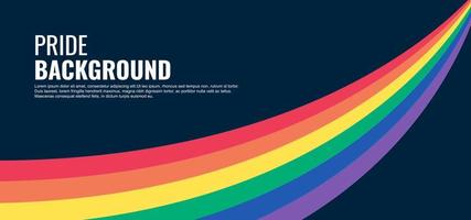 fondo del mes del orgullo con colores del arco iris vector