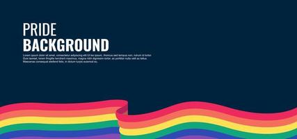 fondo abstracto del mes del orgullo lgbt. fondo vectorial con colores del arco iris. plantilla de banner vectorial para el mes del orgullo en junio