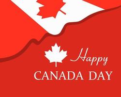 illustration vector of canada independence day