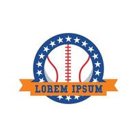 baseball logo template vector