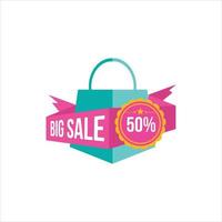 big sale discount 50 print template vector