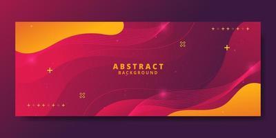 Abstract Red Fluid Wave Banner Template vector