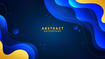 Abstract Blue Luxury Wave Background vector