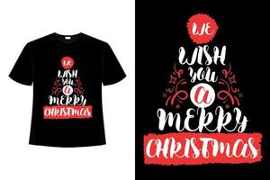 Christmas T-shirt Design, Vintages Tshirt, Vector, Christmas Tree, Happy Christmas Day Gift Christmas Typography T-shirt Design Gift Tshirt. Calligraphy, Isolated Vector Illustration