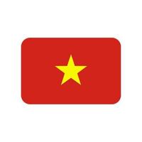 Vietnam flag vector icon isolated on white background