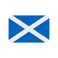 icono de vector de bandera de Escocia aislado sobre fondo blanco