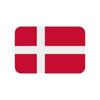 Denmark flag vector icon isolated on white background