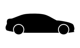 icono de vector de coche deportivo aislado sobre fondo blanco