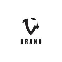Letter V logo. Letter V Agent Logo Design Illustration. vector