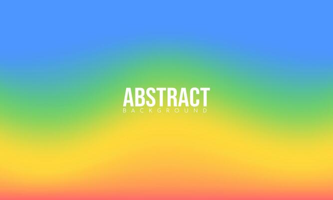 Abstract Blue, Green, Yellow, and Orange. Soft gradient background. Vector illustration for your graphic design, banner, poster, web, and social media.