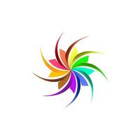 Colorful Swirl Logo Design Concept. Vector Illustration