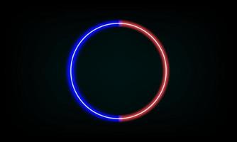 círculos neón láser fluorescente moradas rojas azules llamativas ciencia ficción futurista vector