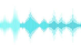 Líneas de banda de onda de sonido abstracto ecualizador de colores aislado sobre fondo blanco. música conceptual, sonido, tecnología. vector