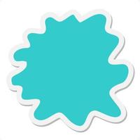 expressive shape blob sticker vector