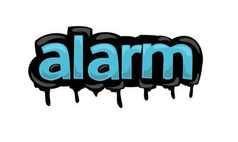 ALARM writing vector design on white background