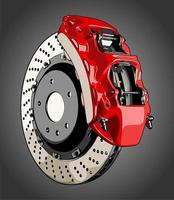 disk brake kit for car vector...