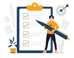 To do list concept illustration vector