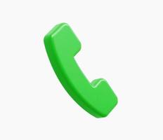 3d Realistic Call Button vector illustration.