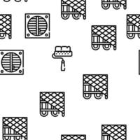 Renovation Home Repair Vector Seamless Pattern