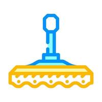 device nozzle for car polishing color icon vector illustration