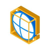 complex details isometric icon vector illustration color