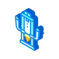 flazer tool isometric icon vector illustration color