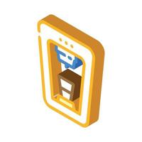 unusual coffee maker isometric icon vector illustration