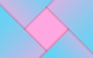 fondo de origami geométrico abstracto degradado pastel. estilo de línea de geometría plana colorida para el diseño de la presentación. banner de plantilla cuadrada azul y rosa. ilustración vectorial vector