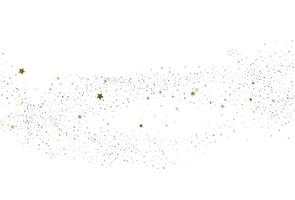 Light gold and light silver glitter confetti background. vector