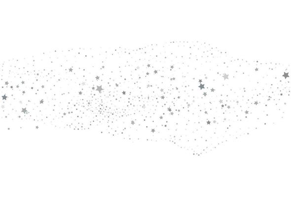Light silver glitter confetti background. White festive texture.