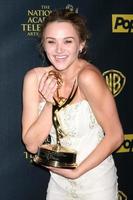 LOS ANGELES, APR 26 - Hunter King at the 2015 Daytime Emmy Awards at the Warner Brothers Studio Lot on April 26, 2015 in Los Angeles, CA photo