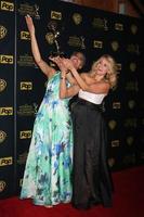 LOS ANGELES, APR 26 - Carla Hall, Daphne Oz at the 2015 Daytime Emmy Awards at the Warner Brothers Studio Lot on April 26, 2015 in Los Angeles, CA photo