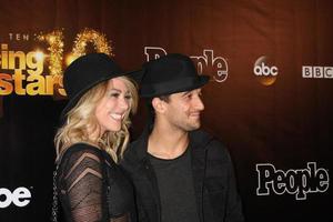 LOS ANGELES, FEB 21 - BC Jean, aka Brittany Jean Carlson, Mark Ballas at the Dancing With the Stars 10 Year Anniversary Party at the Greystone Manor on April 21, 2015 in West Hollywood, CA photo