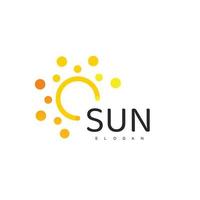Sun Logo Template, Icon Design Illustration vector