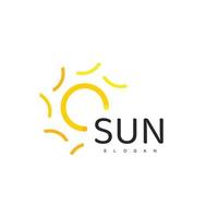 Sun Logo Template, Icon Design Illustration vector