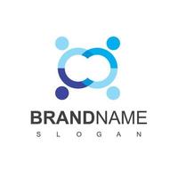 People Logo Vector In Isolated White Background