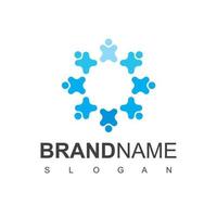 People Logo Vector In Isolated White Background