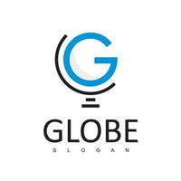 plantilla de diseño de logotipo de globo vector