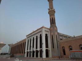 Mecca, Saudi Arabia, June 2022 - Nimrah mosque located in the plains of Arafat, Makkah. Nimrah mosque is one of the most famous mosques as the Khutbah for Hajj is aired from there. photo