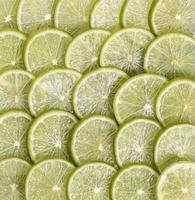 Fresh lime sliced on white background photo
