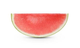 Sliced of watermelon isolated on white background photo