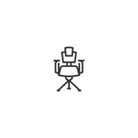 Chair line icon. linear style sign for mobile concept and web design. Outline vector icon. Symbol, logo illustration. Vector graphic